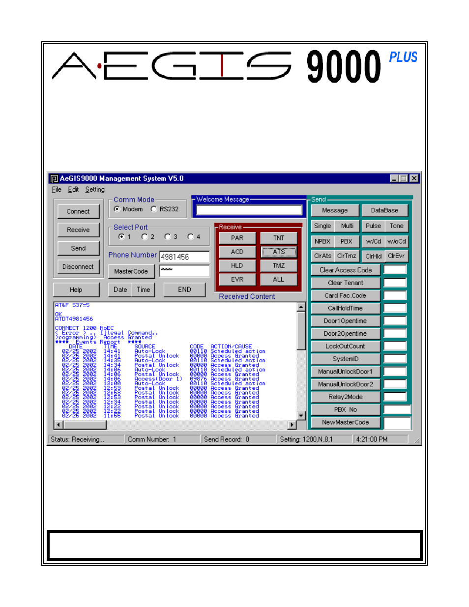 Pach and Company AeGIS NPB9000P Series Software manual User Manual | 25 pages