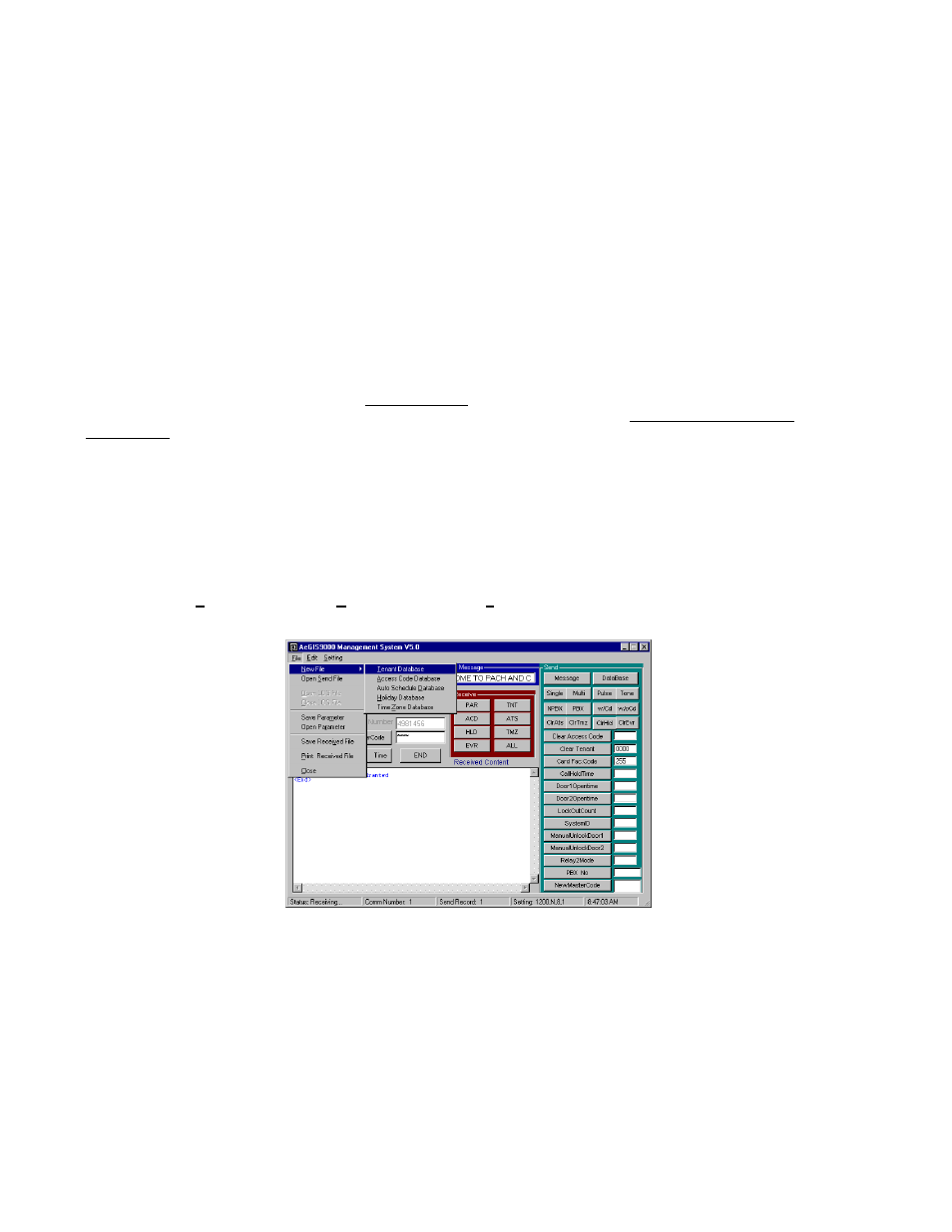 Chapter 4, Reating a, Atabase | Pach and Company AeGIS NPB9000P Series Software manual User Manual | Page 11 / 25
