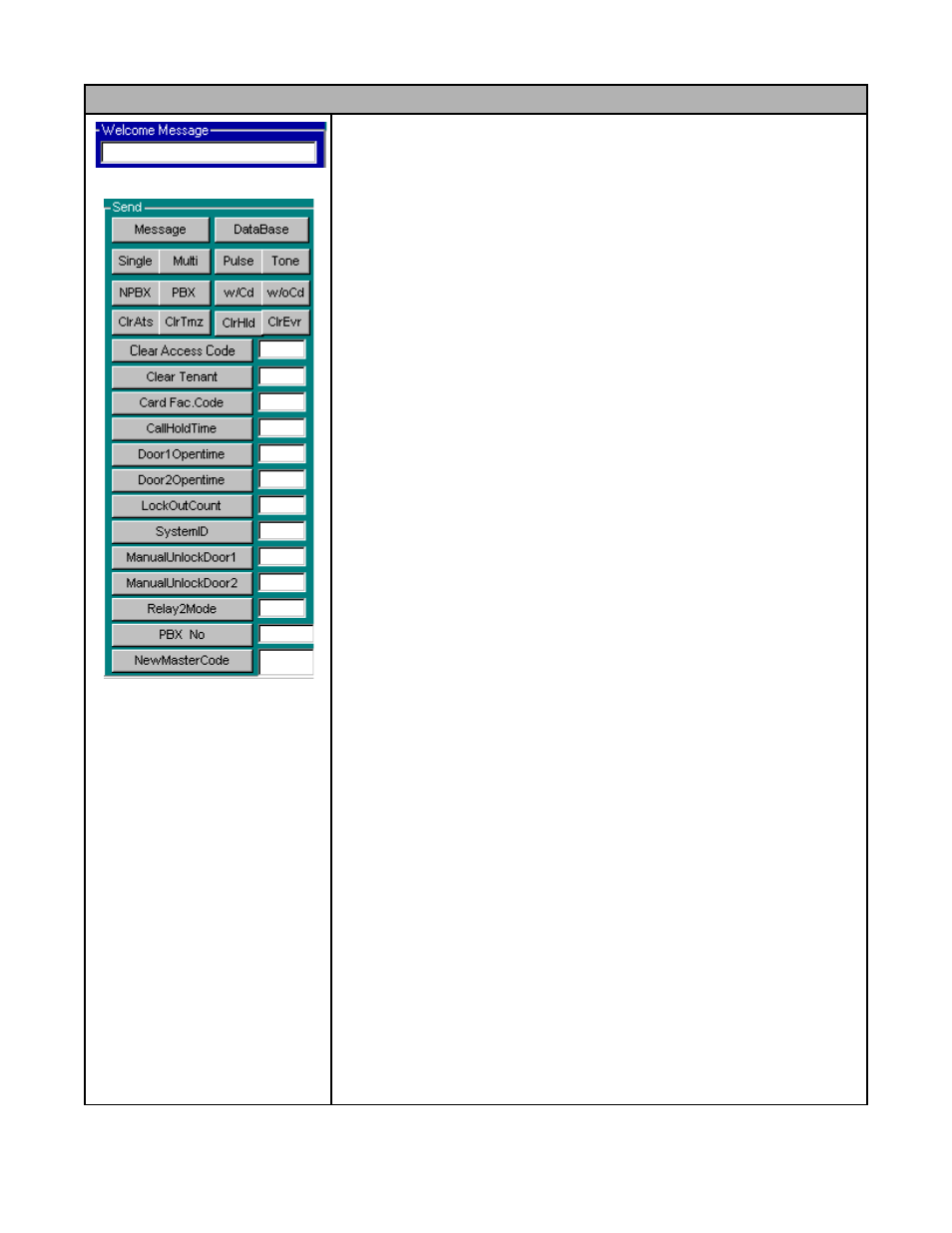 Send buttons function | Pach and Company AeGIS NPB9000P Series Software manual User Manual | Page 20 / 25