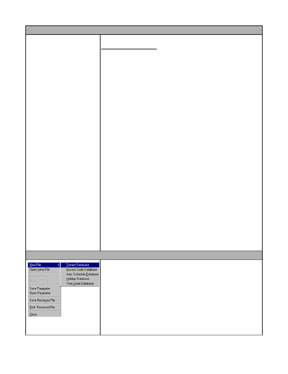 Receive buttons function, File menu function | Pach and Company AeGIS NPB9000P Series Software manual User Manual | Page 23 / 25