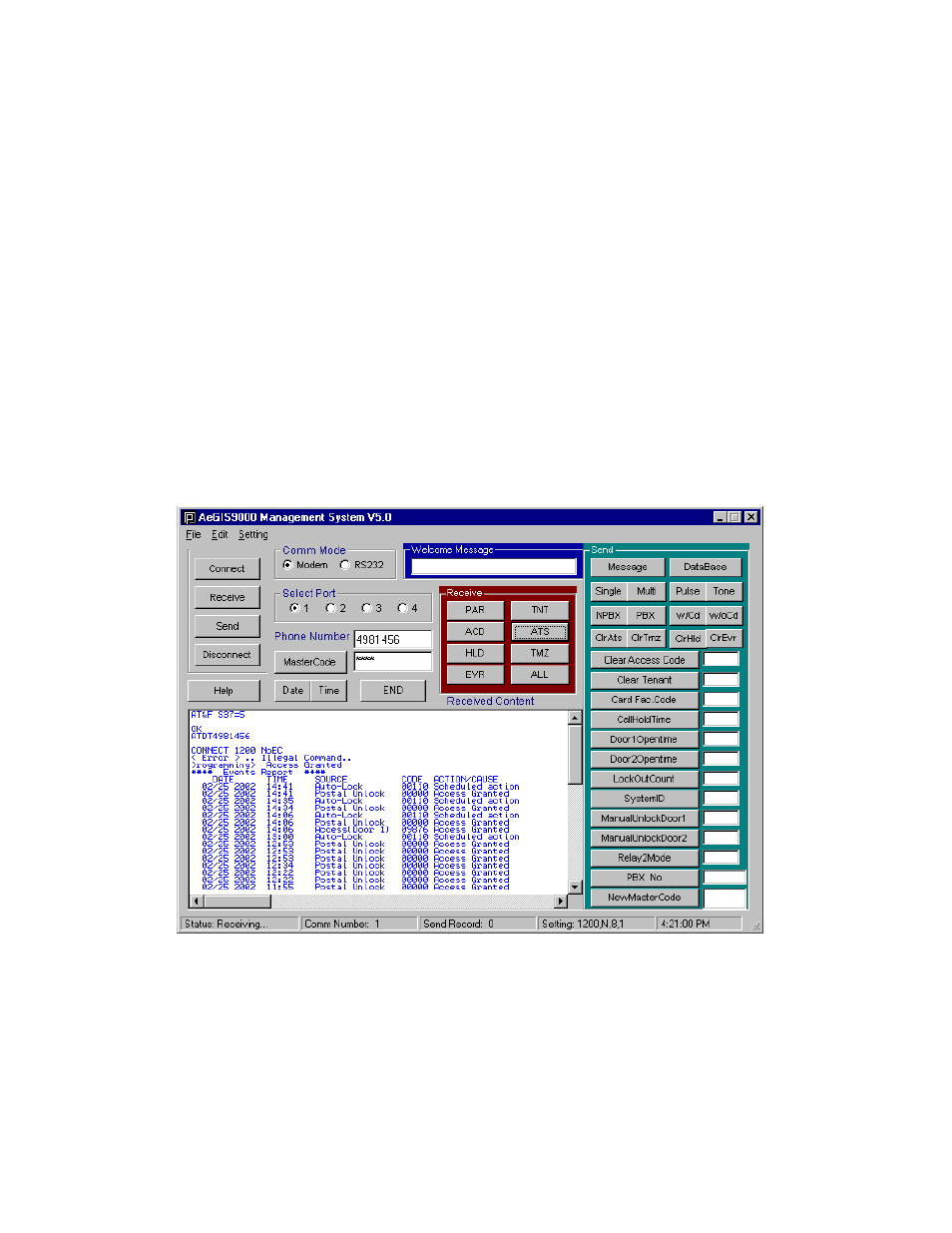 Chapter 3, Rs-232, Etting the | Odem and | Pach and Company AeGIS NPB9000P Series Software manual User Manual | Page 8 / 25