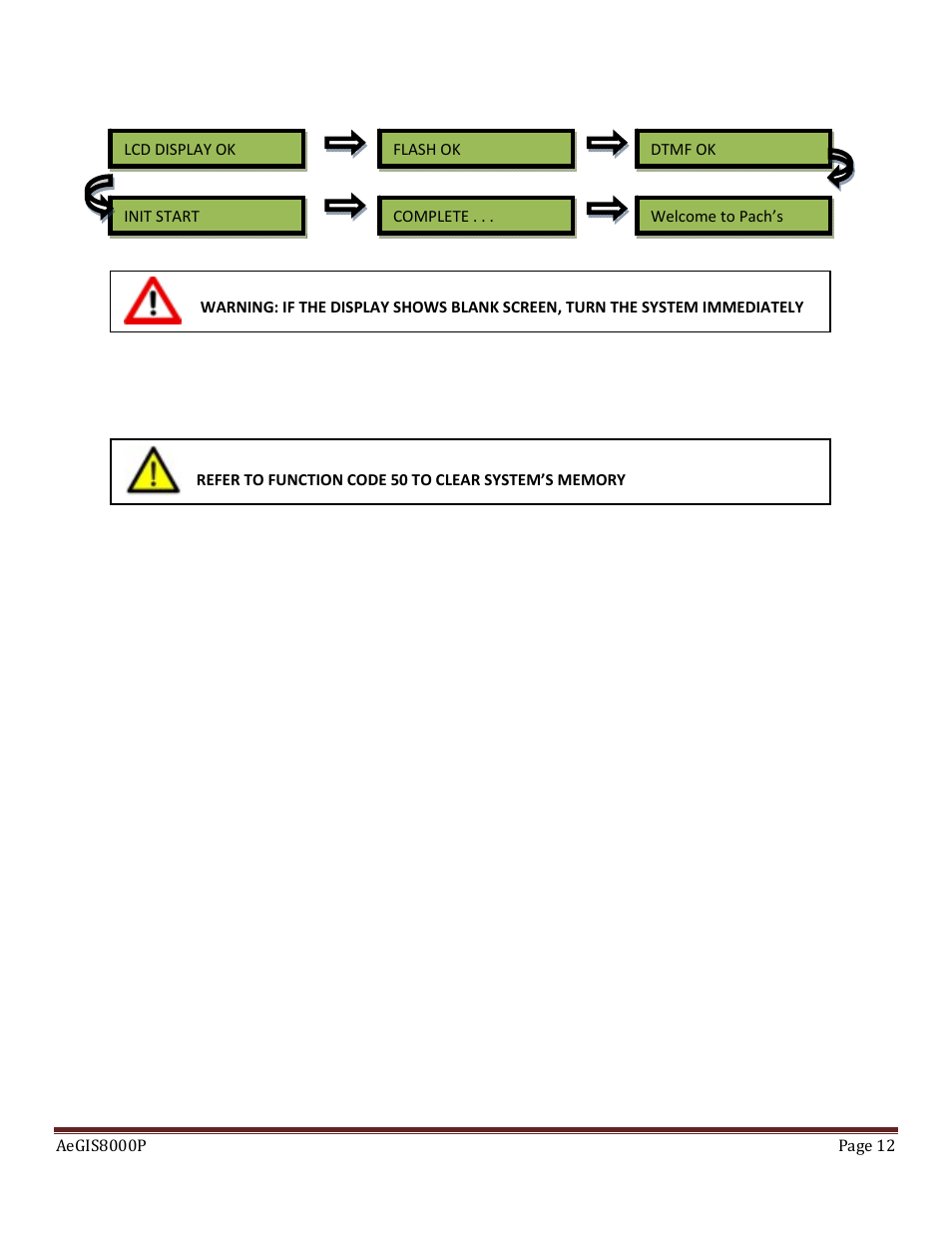 Pach and Company AeGIS 8000P Series Manual User Manual | Page 12 / 30
