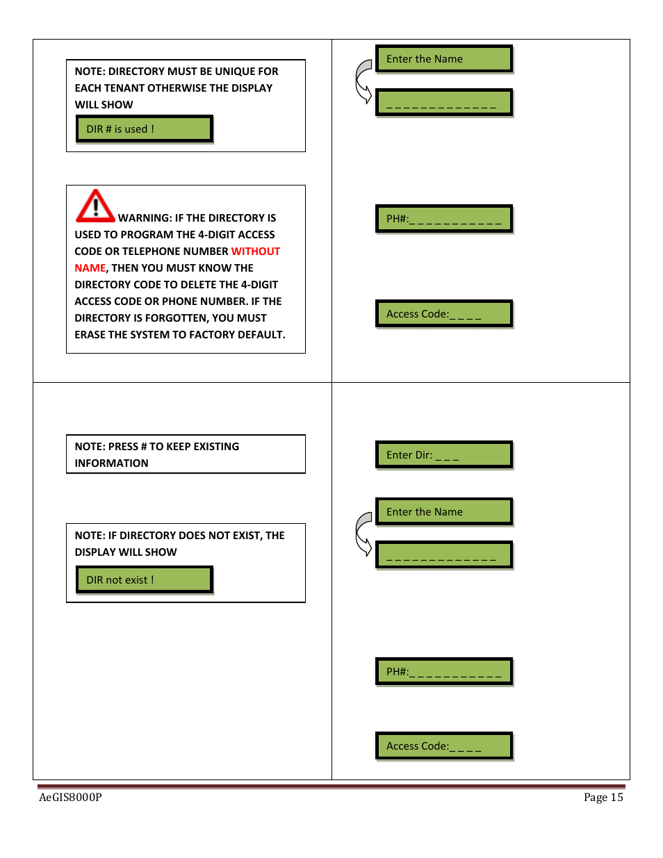 Pach and Company AeGIS 8000P Series Manual User Manual | Page 15 / 30