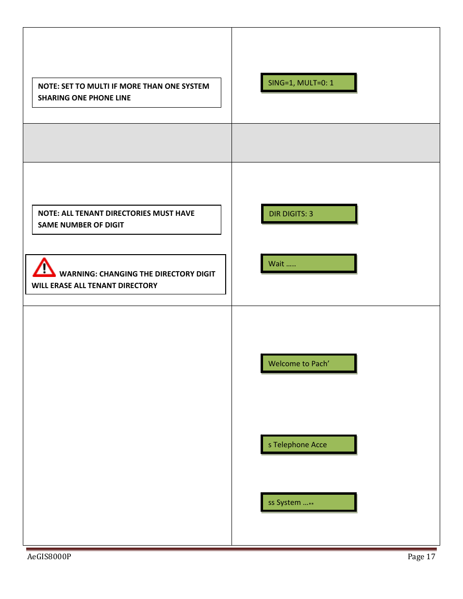 Pach and Company AeGIS 8000P Series Manual User Manual | Page 17 / 30