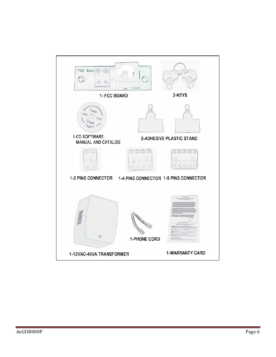 Pach and Company AeGIS 8000P Series Manual User Manual | Page 6 / 30