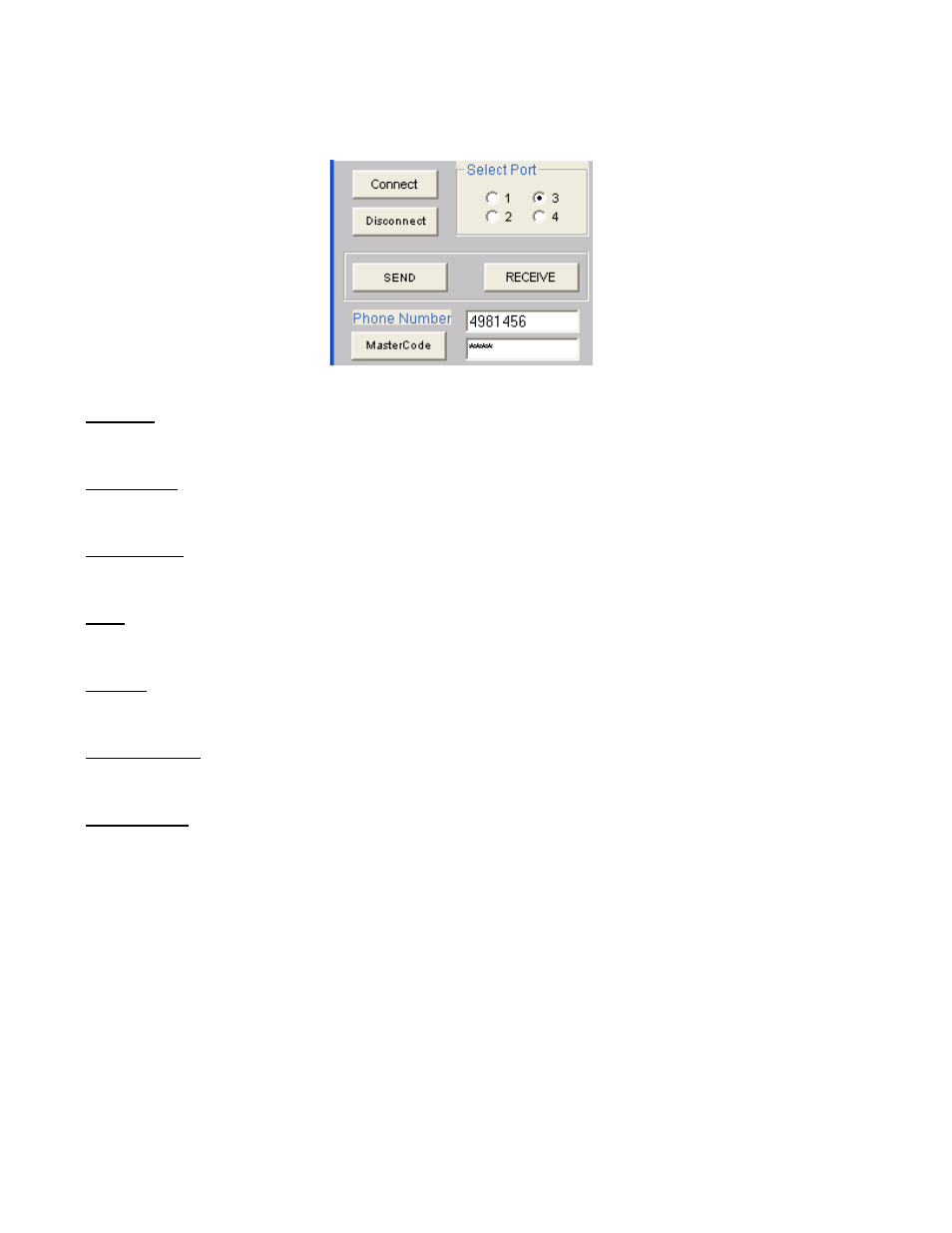 2 connection, 3 send frame | Pach and Company AeGIS 8000P Series Software manual User Manual | Page 10 / 35