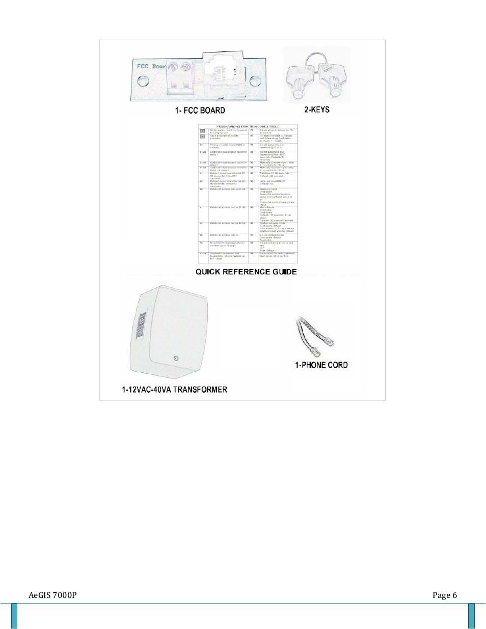 Pach and Company AeGIS 7000P Series Manual User Manual | Page 6 / 26