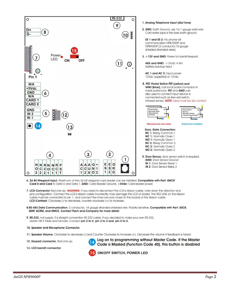 Pach and Company AeGIS NPB9000P Series Quick Guide User Manual | Page 2 / 4