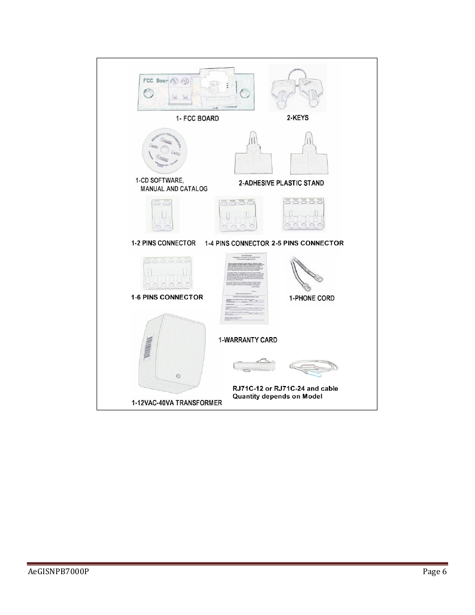 Pach and Company AeGIS NPB7000P Series Manual User Manual | Page 6 / 28