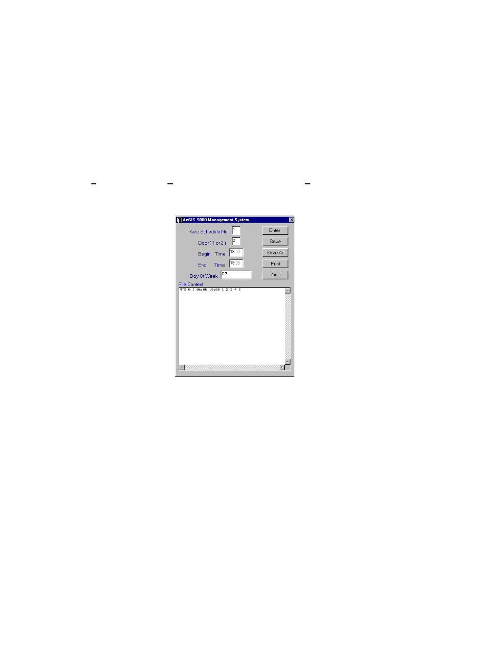 1 creating an auto schedule database | Pach and Company AeGIS NPB9000 Series Software manual User Manual | Page 15 / 25
