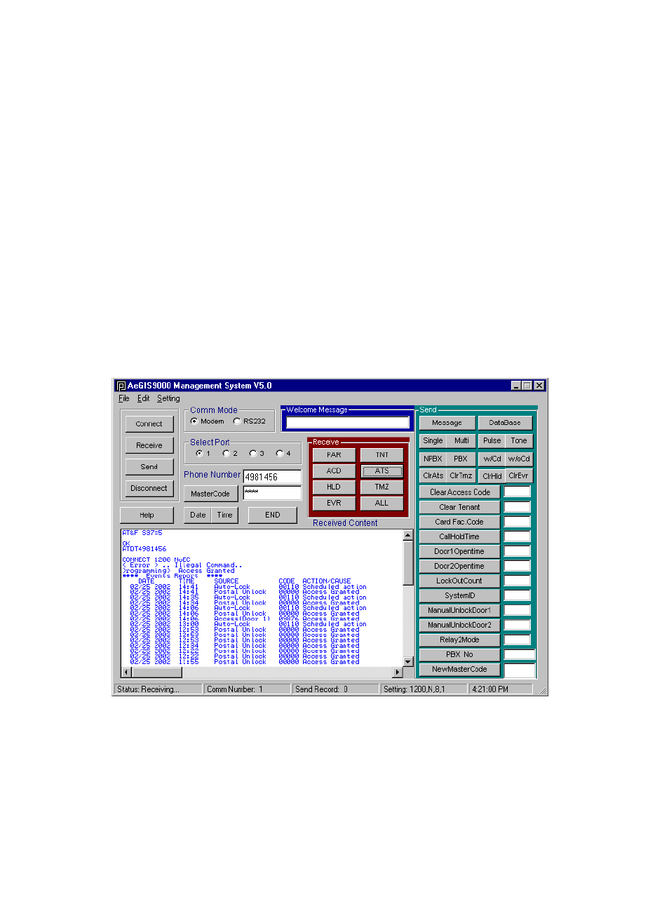 Chapter 3, Rs-232, Etting the | Odem and | Pach and Company AeGIS NPB9000 Series Software manual User Manual | Page 8 / 25