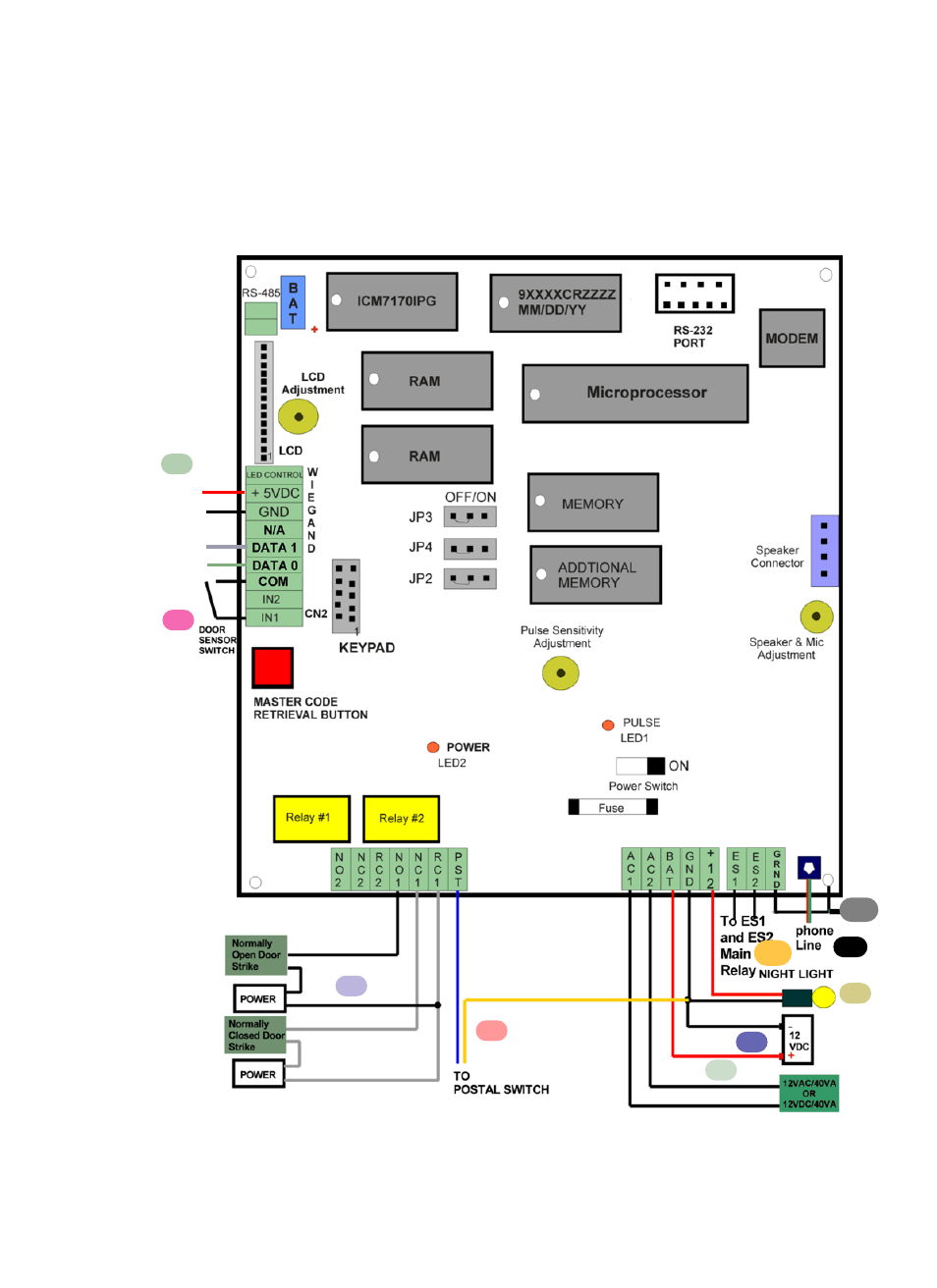 Wiring diagram | Pach and Company AeGIS NPB9000 Series Quick Guide User Manual | Page 2 / 8