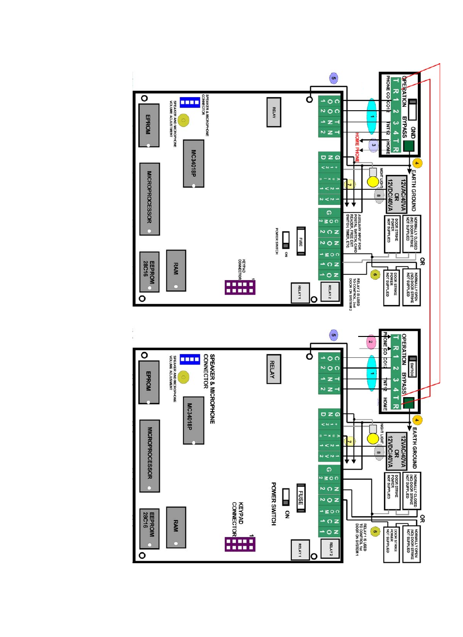 System #1, entrance #1 system #2, entrance #2 | Pach and Company AeGIS 4000RT Manual User Manual | Page 13 / 36