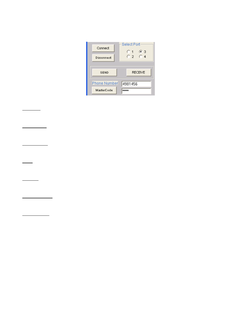 2 connection, 3 send frame | Pach and Company AeGIS 8000 Series Software manual User Manual | Page 10 / 35