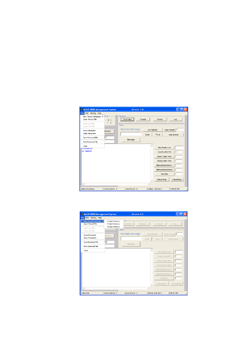 Chapter 5, Creating a database | Pach and Company AeGIS 8000 Series Software manual User Manual | Page 16 / 35