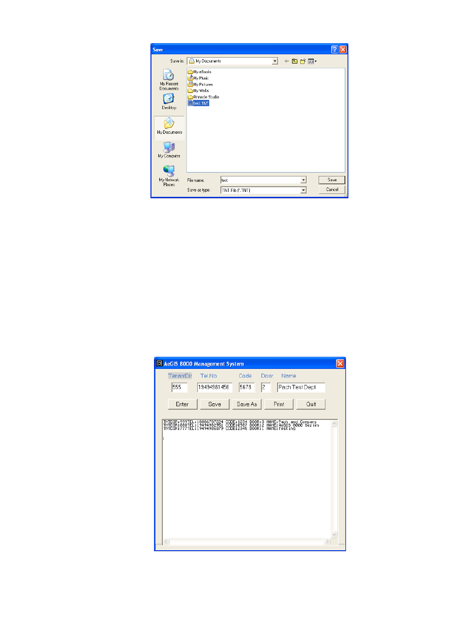 Adding a tenant(s) | Pach and Company AeGIS 8000 Series Software manual User Manual | Page 22 / 35