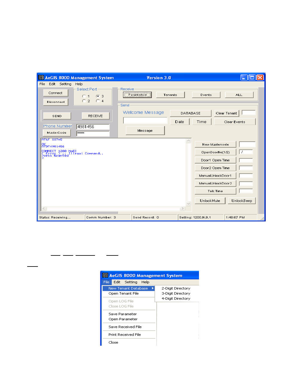 Chapter 3, Understanding the software screen | Pach and Company AeGIS 8000 Series Software manual User Manual | Page 8 / 35