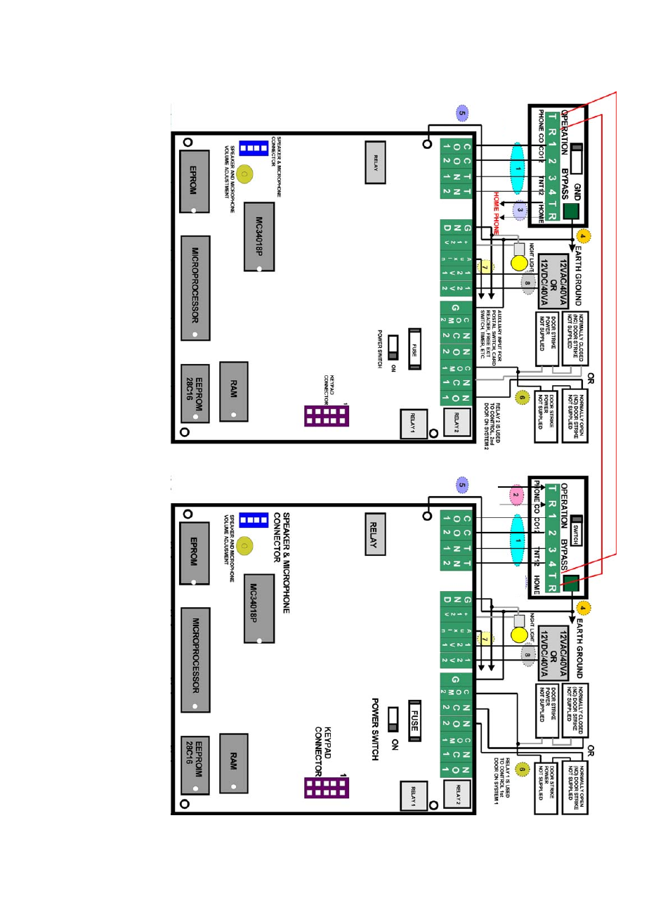 System #1, entrance #1 system #2, entrance #2 | Pach and Company AeGIS 4000_4000RT Manual User Manual | Page 14 / 37