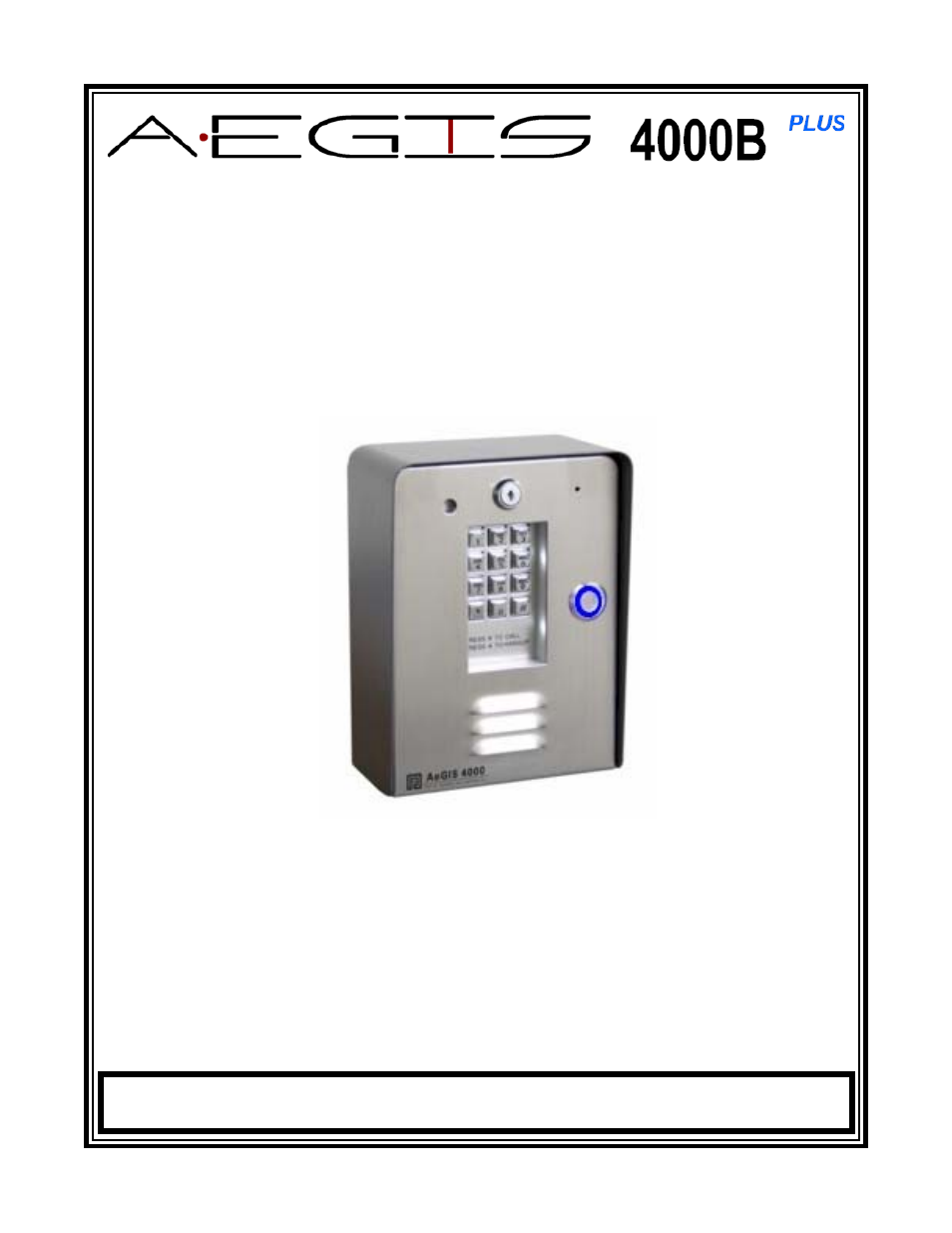 Pach and Company AeGIS 4000BP Manual User Manual | 36 pages