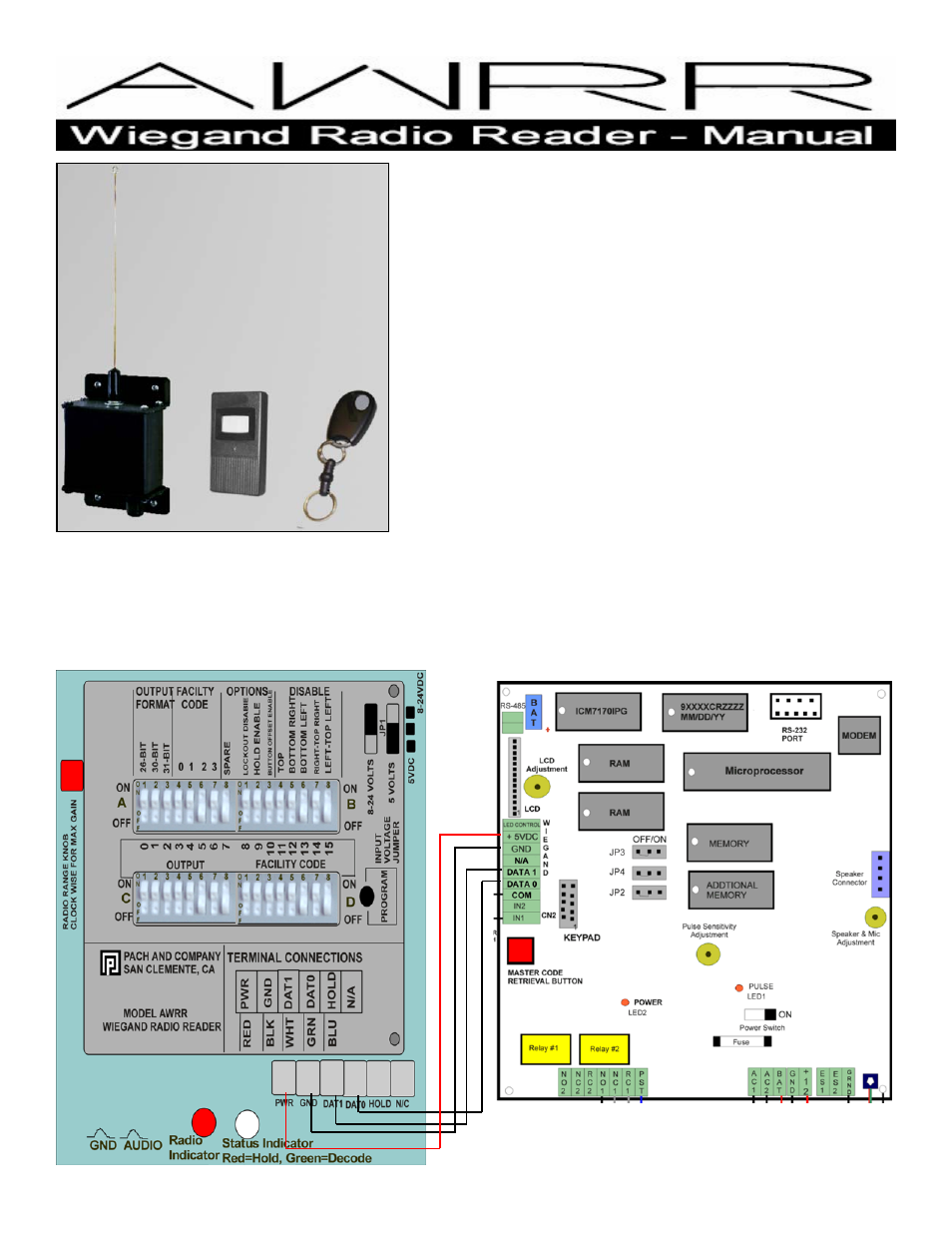 Pach and Company AWRR User Manual | 3 pages