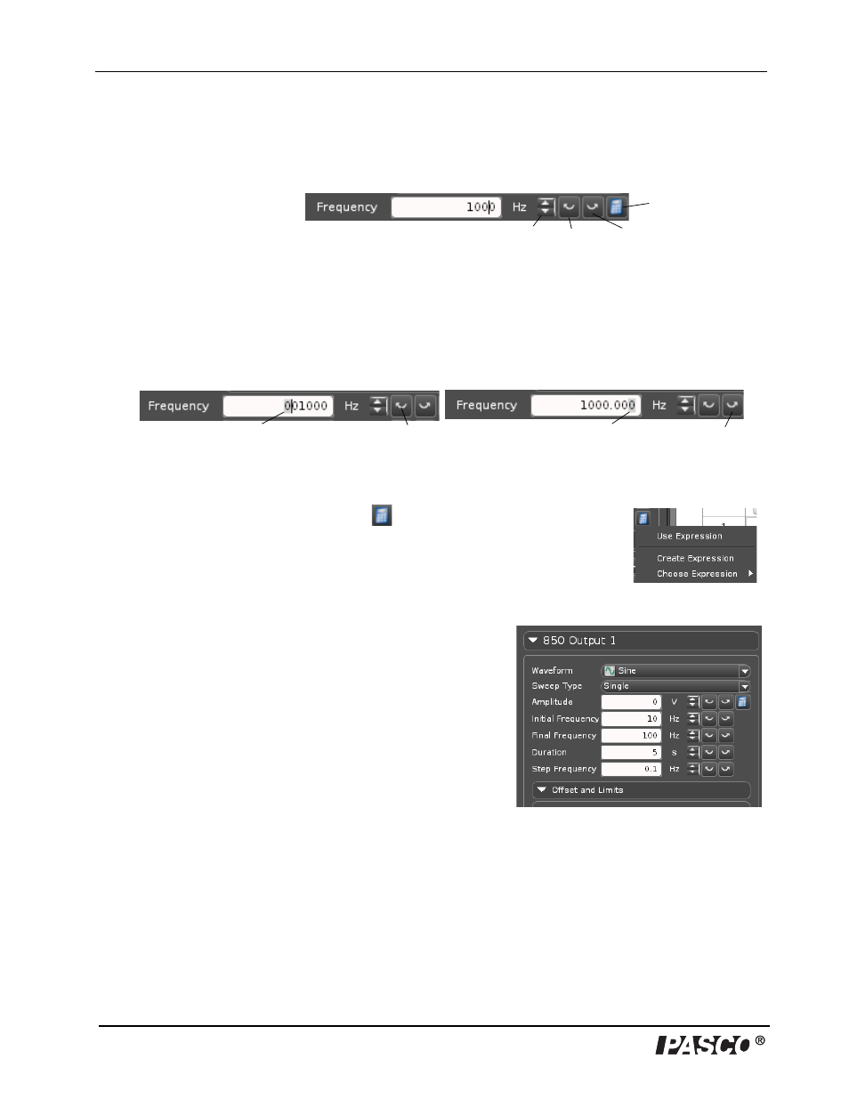 Method #2, Method #3, Sweep type and frequency | PASCO UI-5000 850 Universal Interface Instruction Manual User Manual | Page 14 / 24