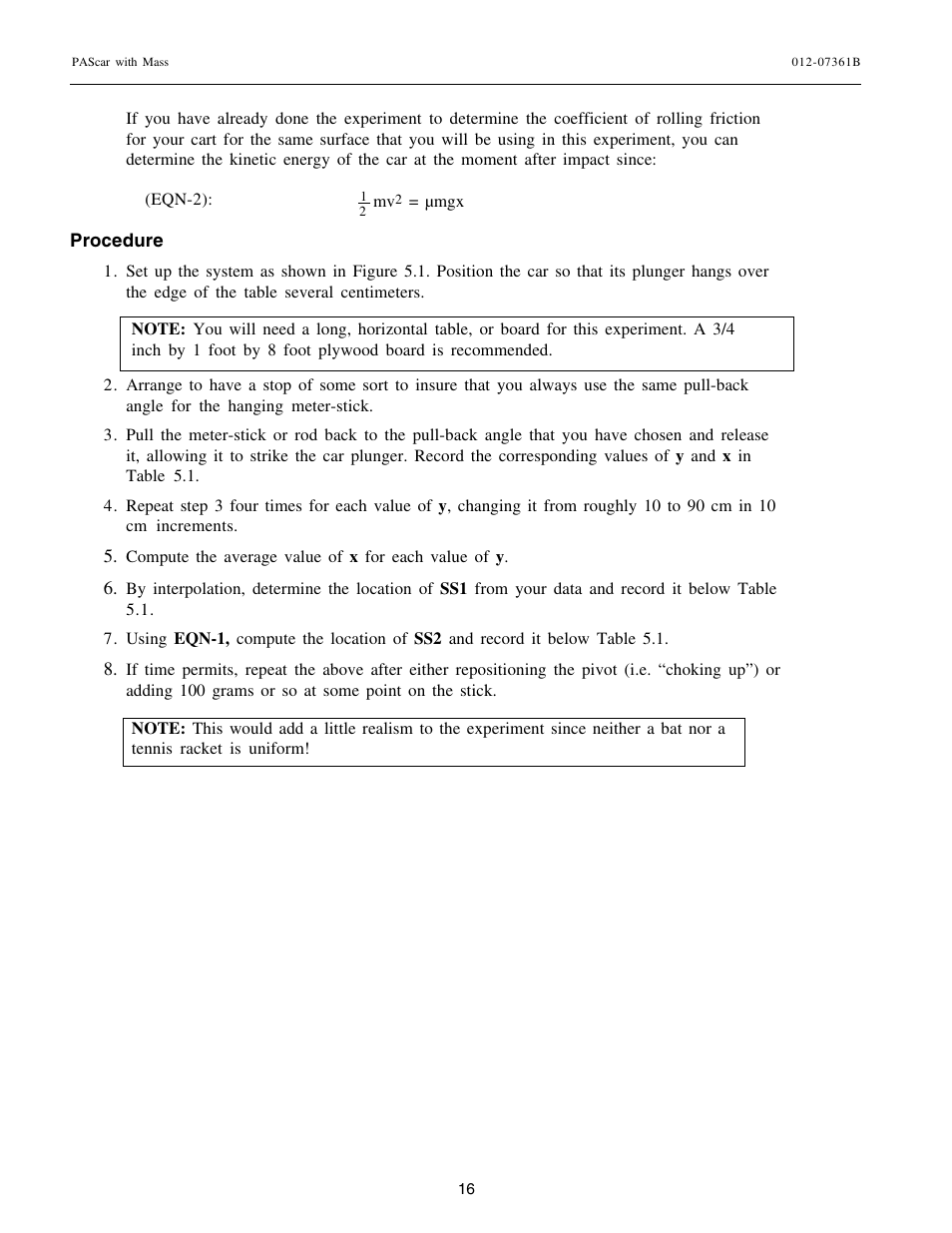 PASCO ME-6950 PAScar with Mass User Manual | Page 17 / 29