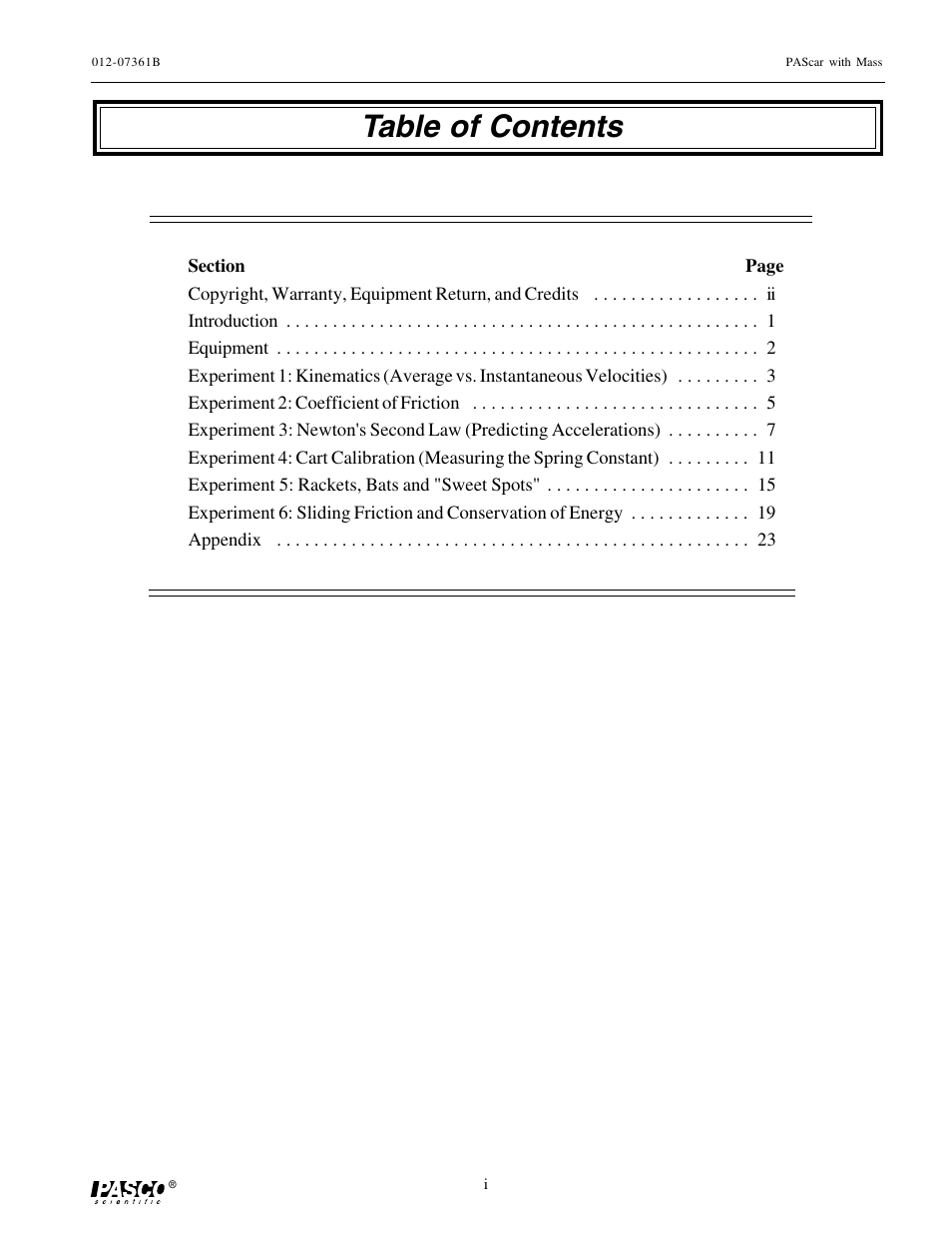 PASCO ME-6950 PAScar with Mass User Manual | Page 28 / 29