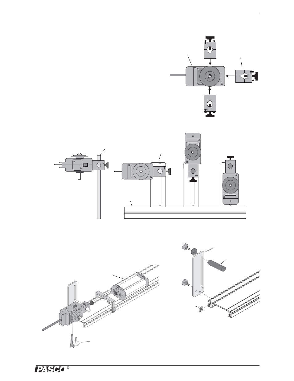 Mounting the rotary motion sensor | PASCO PS-2120A Rotary Motion Sensor User Manual | Page 3 / 9