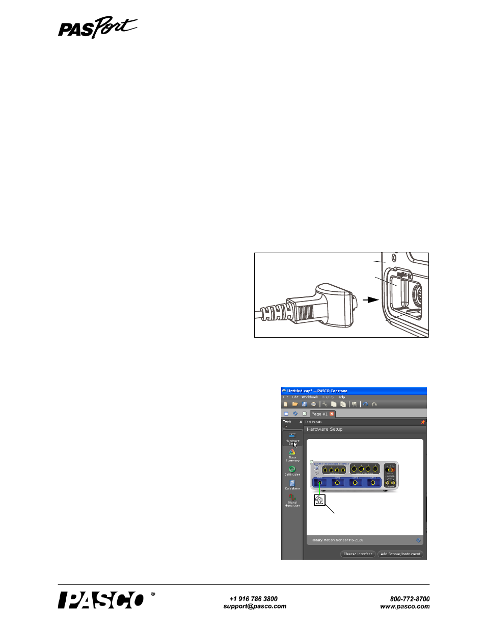PASCO PS-2120A Rotary Motion Sensor User Manual | 17 pages