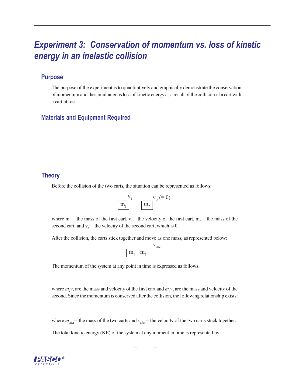 Purpose, Materials and equipment required, Theory | PASCO ME-6569 RMS_IDS KIT User Manual | Page 15 / 36