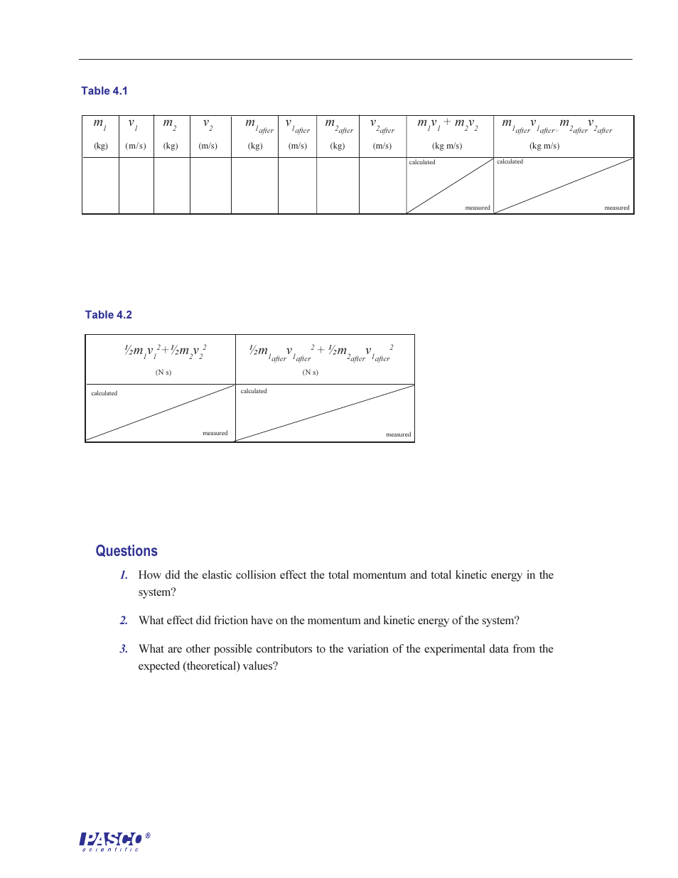 Questions | PASCO ME-6569 RMS_IDS KIT User Manual | Page 25 / 36