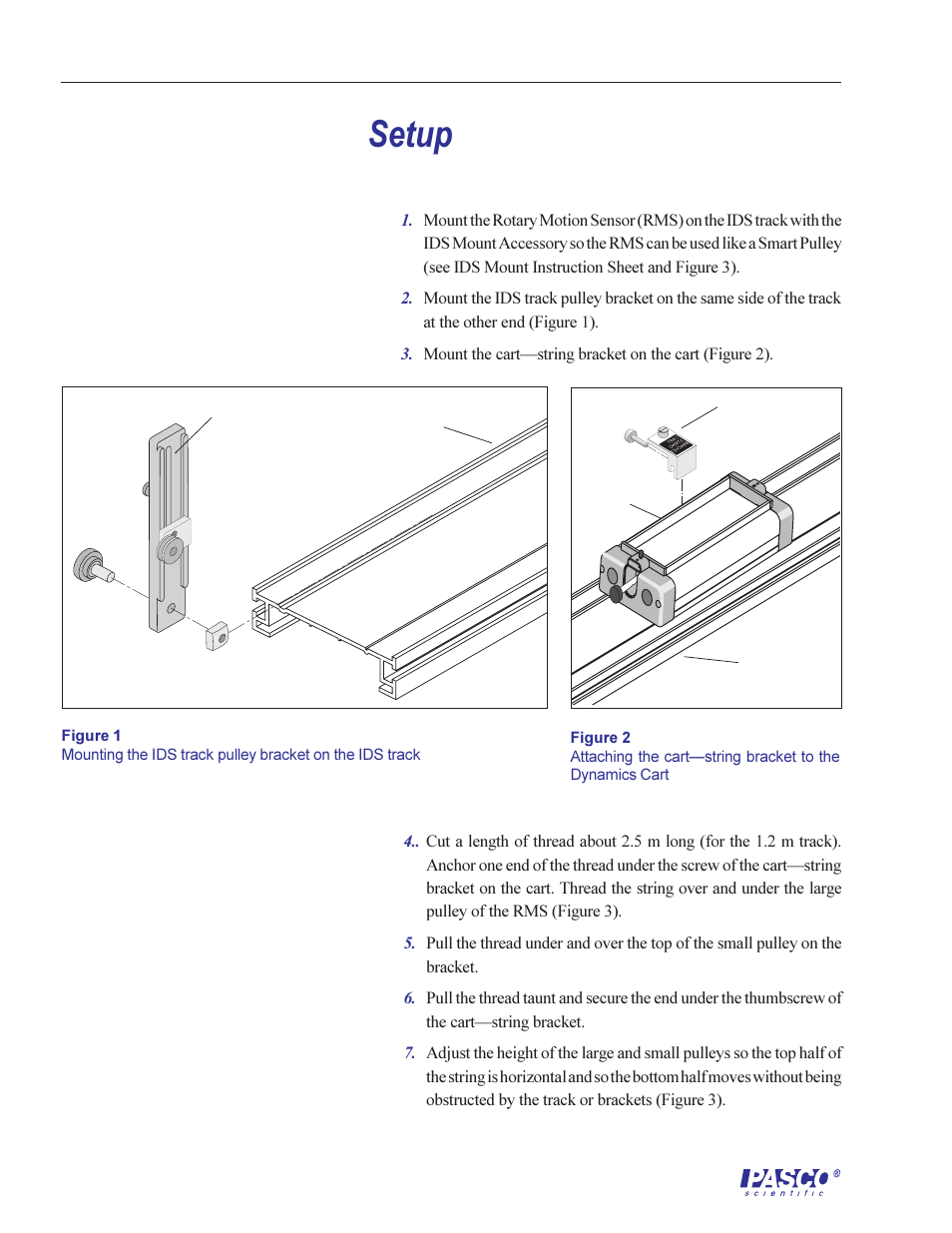 Setup | PASCO ME-6569 RMS_IDS KIT User Manual | Page 6 / 36