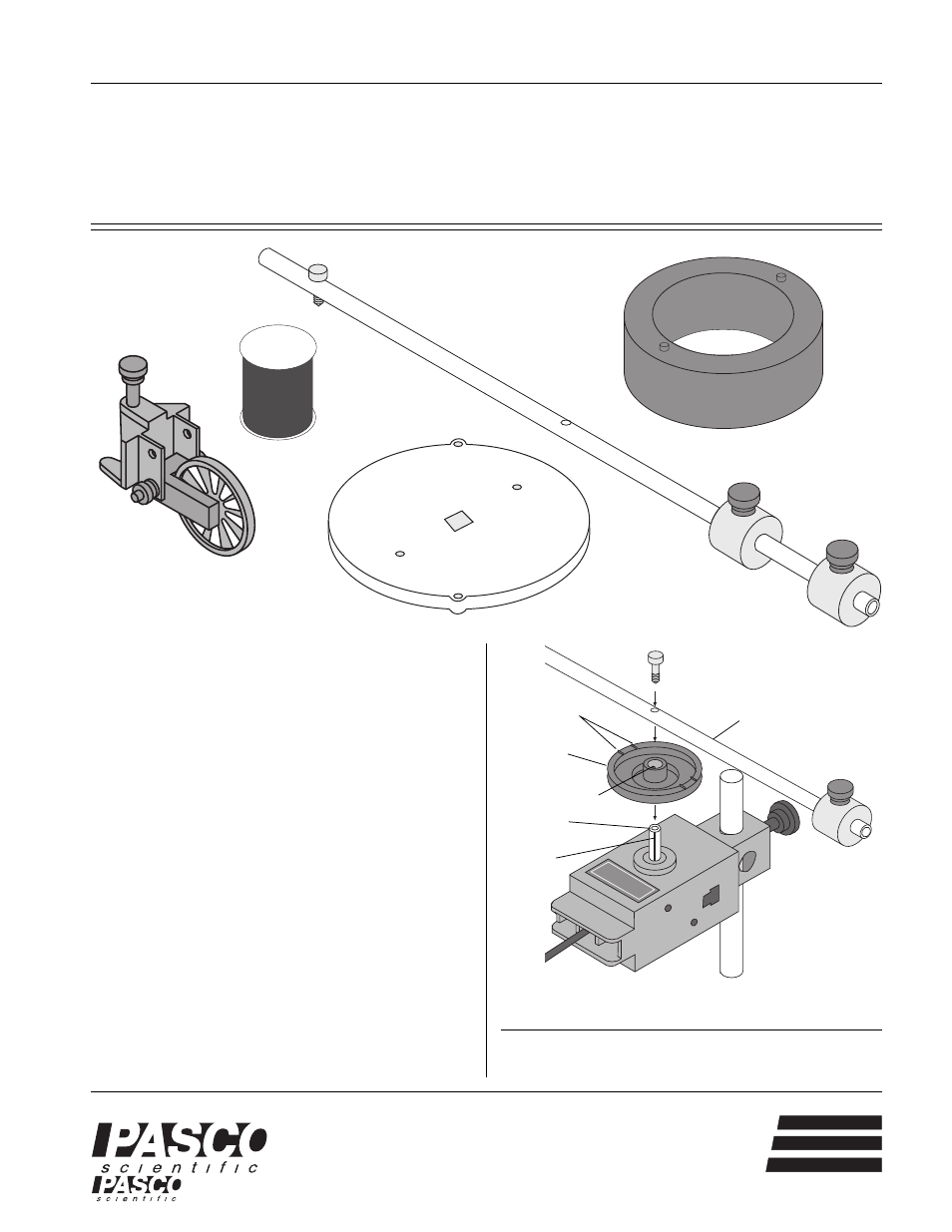 PASCO CI-6691 MINI-ROTATIONAL ACCESSORY User Manual | 2 pages