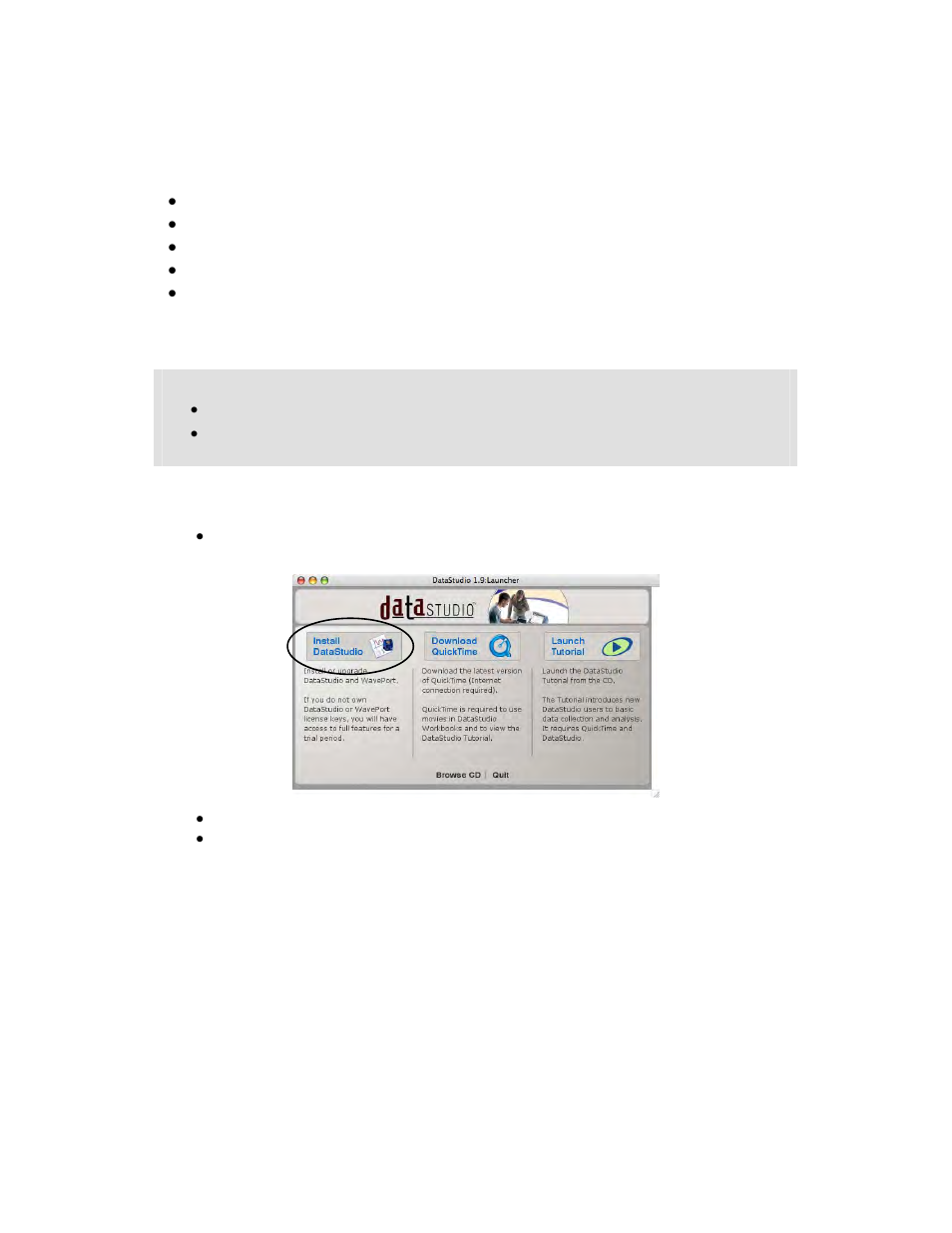 Procedure, Software installation | PASCO DataStudio Installation User Manual | Page 21 / 29