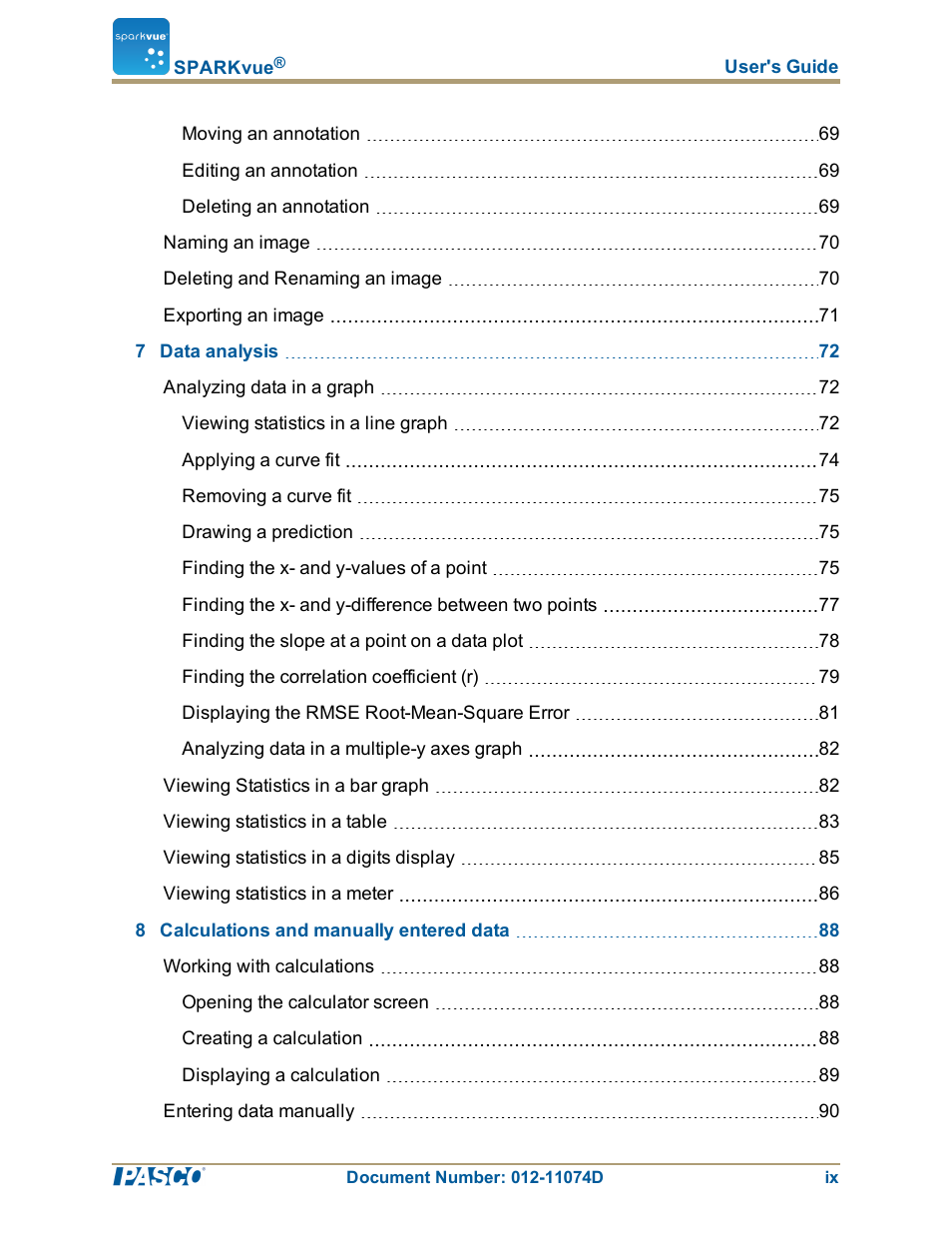 PASCO SPARKvue ver.2.0 User Manual | Page 10 / 118