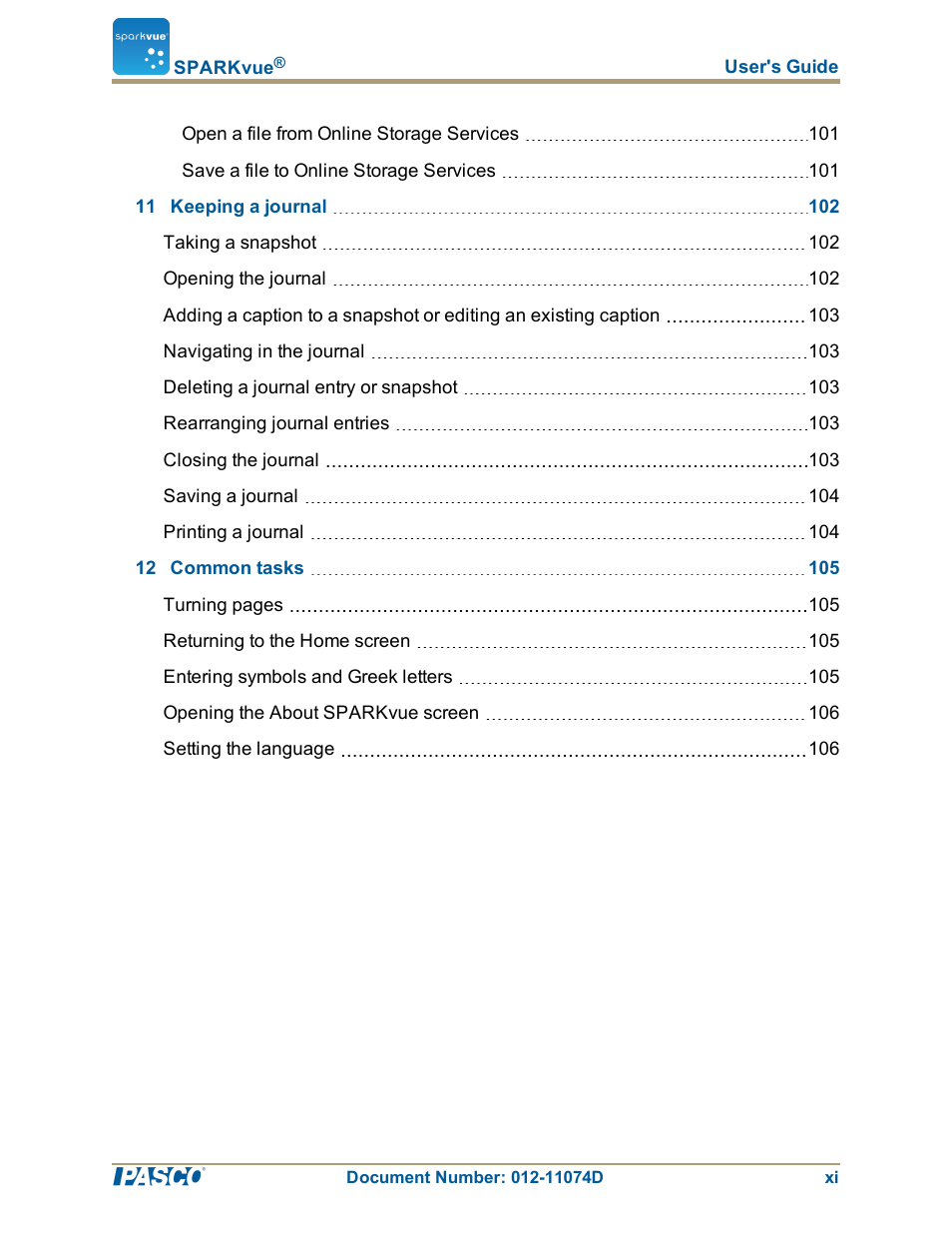 PASCO SPARKvue ver.2.0 User Manual | Page 12 / 118