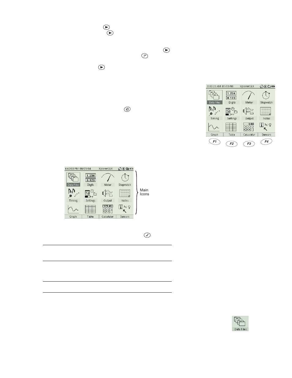 Home screen | PASCO Xplorer-GLX Users’ Guide User Manual | Page 15 / 152