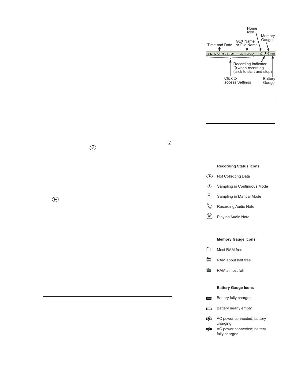 Top bar | PASCO Xplorer-GLX Users’ Guide User Manual | Page 17 / 152