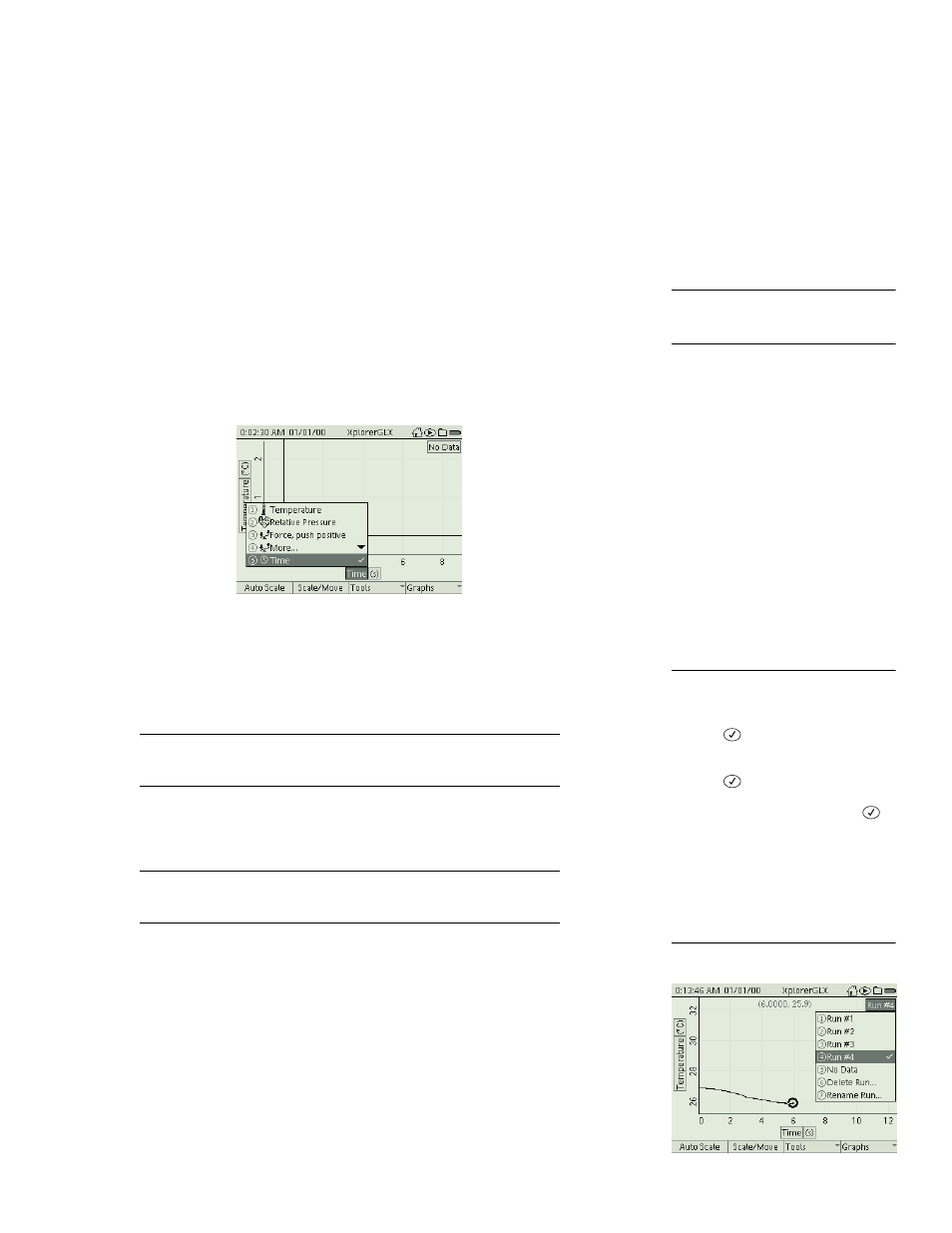 Choosing data to display | PASCO Xplorer-GLX Users’ Guide User Manual | Page 21 / 152