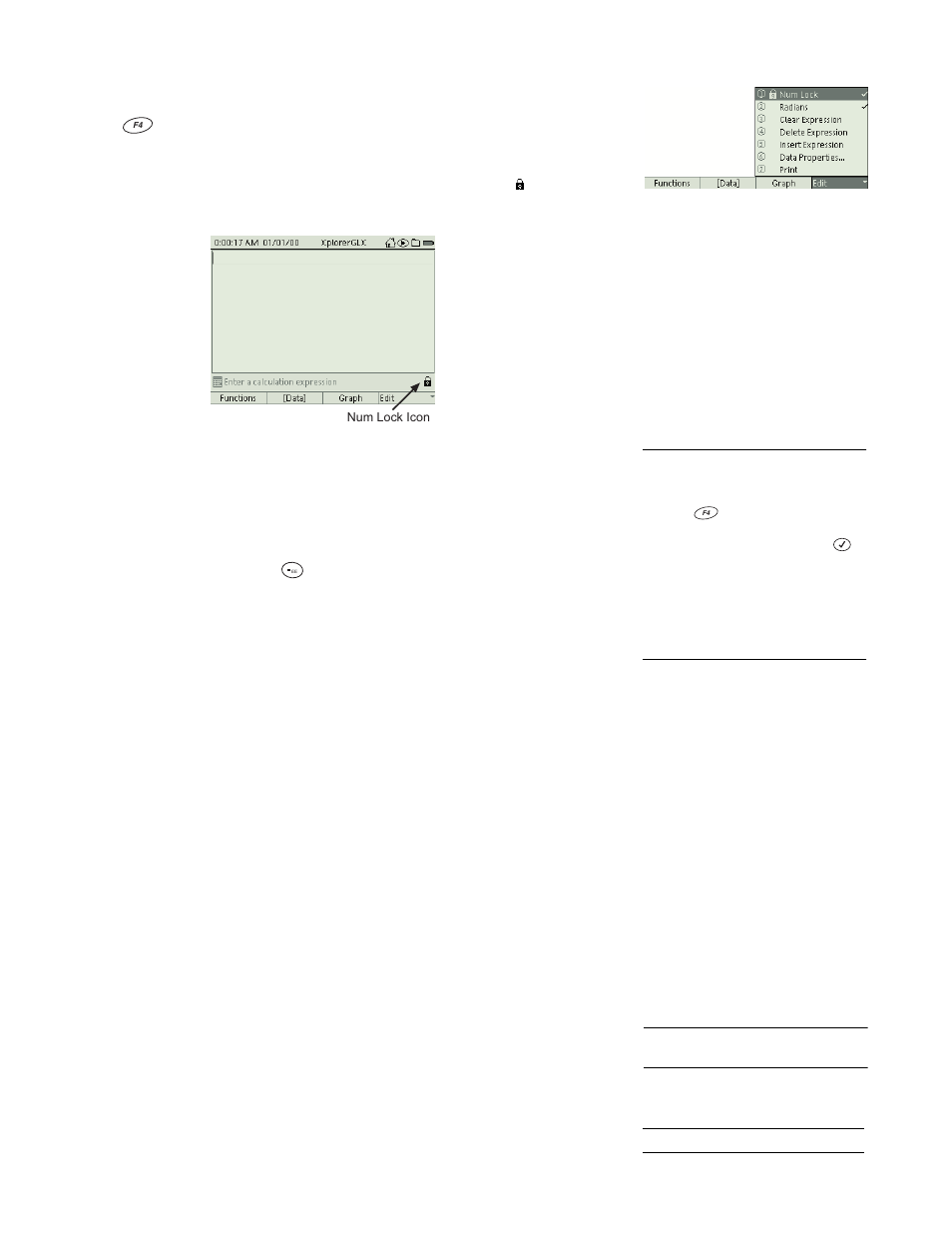 Output-control calculations, F4 edit menu | PASCO Xplorer-GLX Users’ Guide User Manual | Page 56 / 152