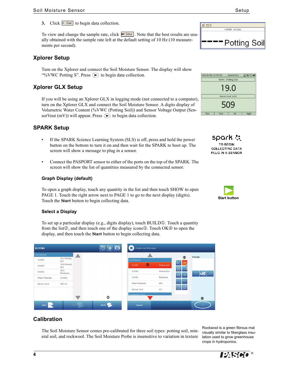 PASCO PS-2163 Soil Moisture Sensor User Manual | Page 4 / 10