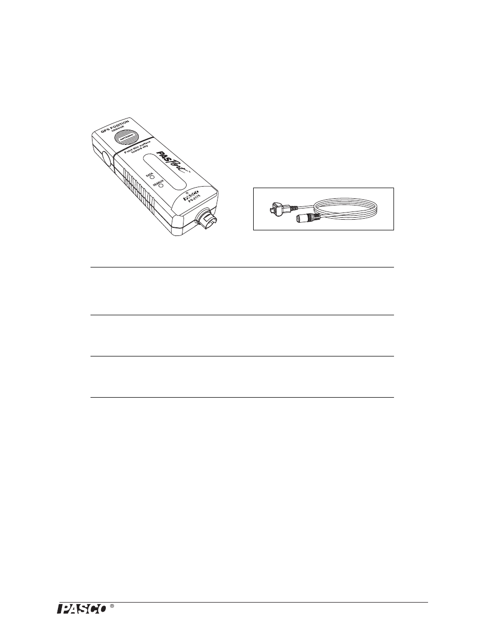 Introduction, Gps position sensor | PASCO PS-2175 GPS Position Sensor User Manual | Page 3 / 11