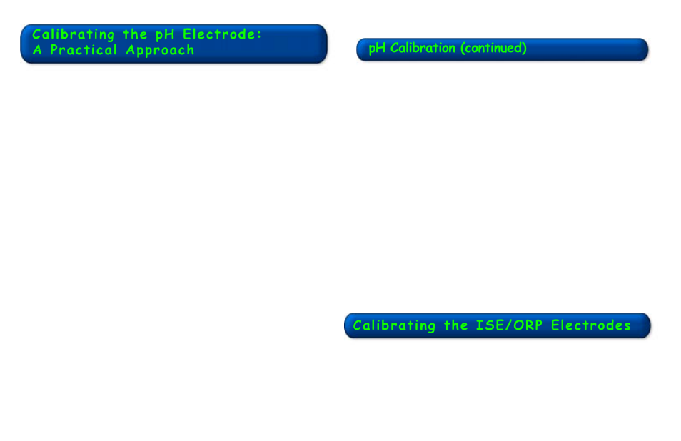 Calib rating the ise/ orp el ectrodes, Ph calibration (continued) | PASCO PS-2147 High Resolution pH-ORP-ISE Amplifier User Manual | Page 3 / 4