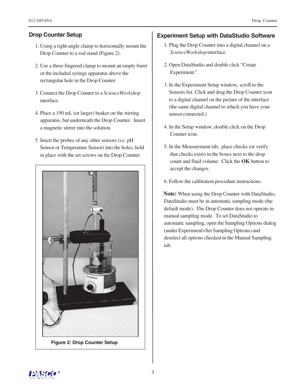 PASCO CI-6499 Drop Counter User Manual | Page 3 / 6