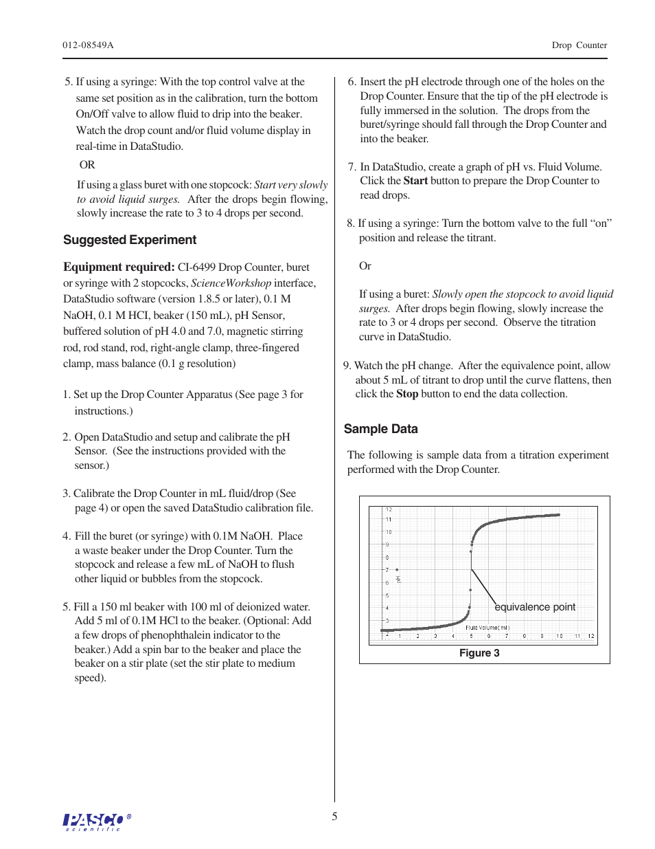 PASCO CI-6499 Drop Counter User Manual | Page 5 / 6