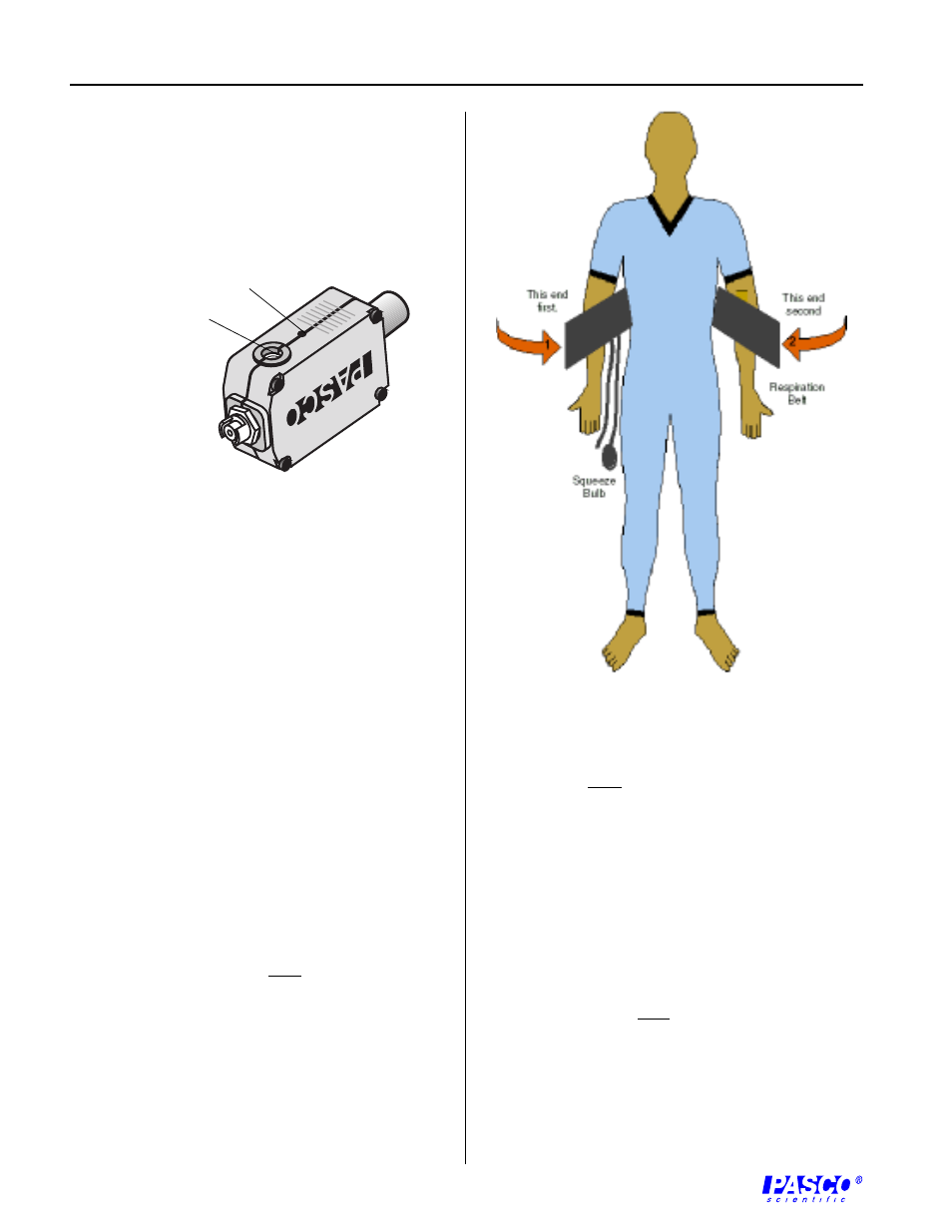 PASCO CI-6535 RESPIRATION RATE SENSOR User Manual | Page 4 / 6