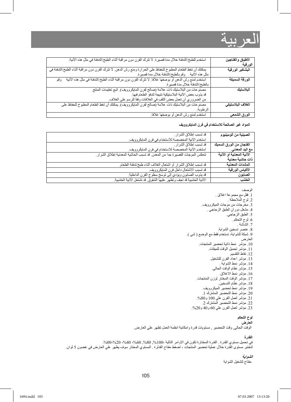 Vitek VT-1694 User Manual | Page 105 / 112