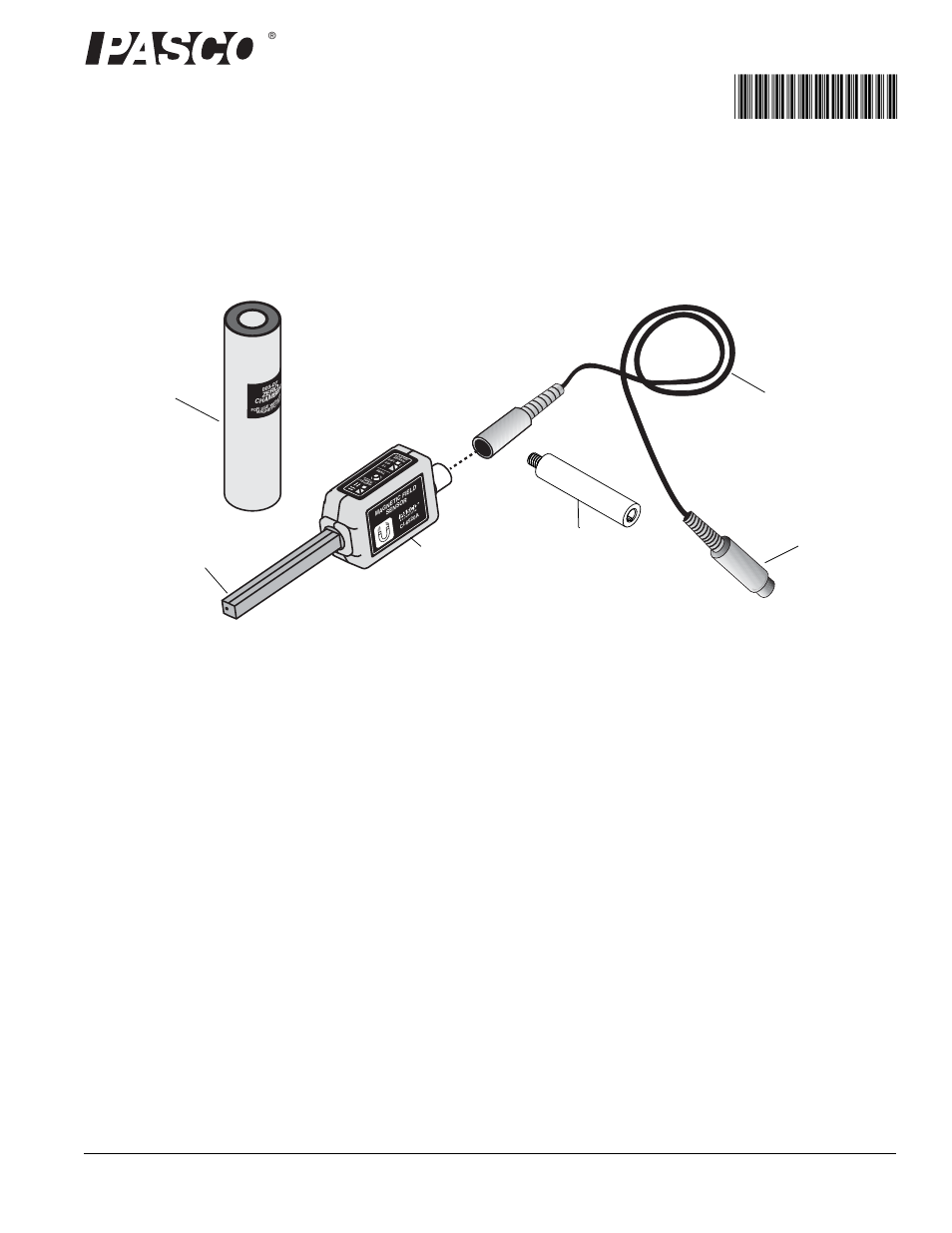 PASCO CI-6520A Magnetic Field Sensor User Manual | 4 pages