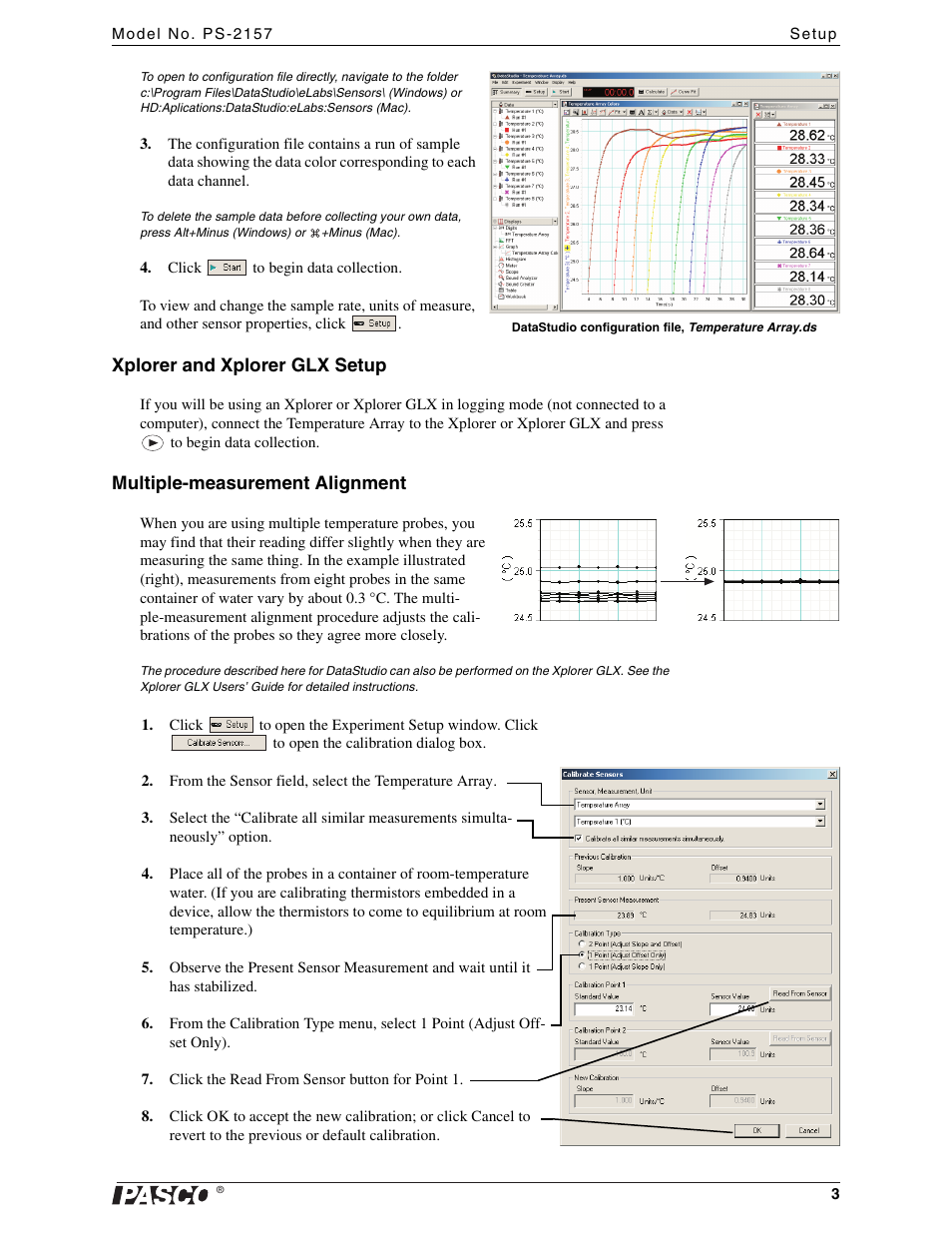 PASCO PS-2157 Temperature Array User Manual | Page 3 / 5