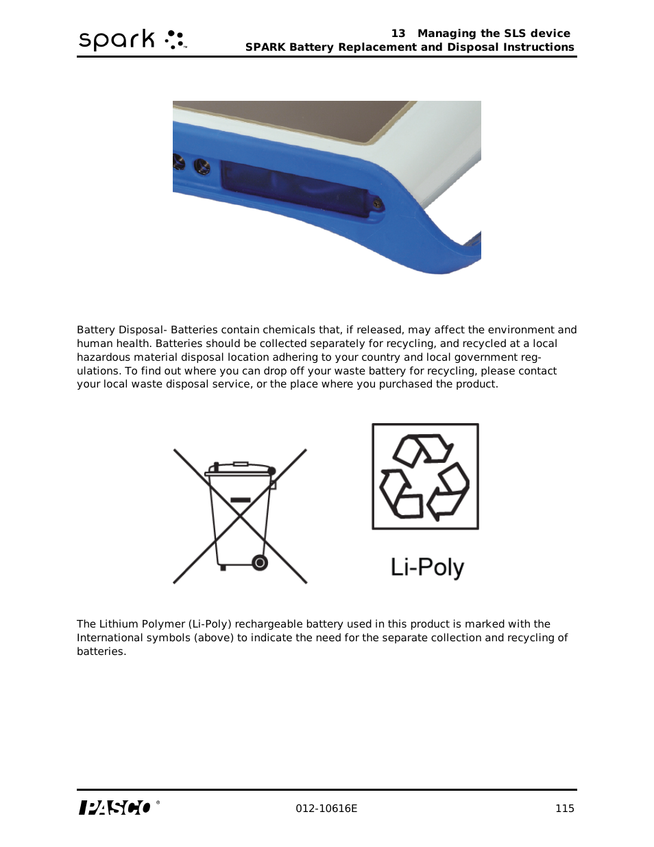 PASCO SPARK Science Learning System Ver. 1.4.0 User's Guide User Manual | Page 124 / 124